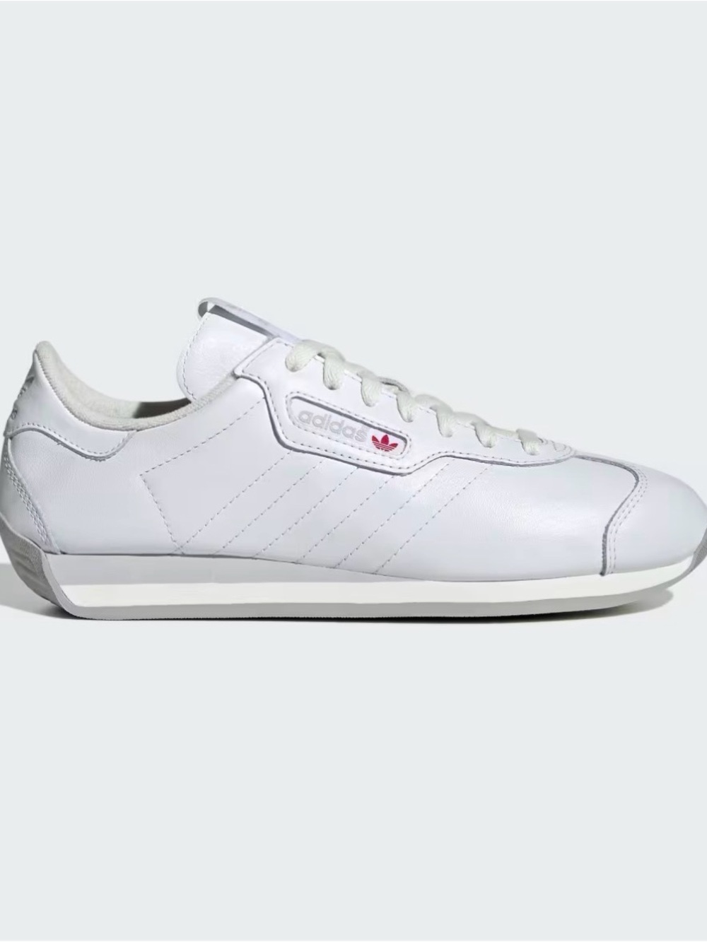 adidas Men’s Country Soft White Leather Sneakers lace up size 12. NWT $110